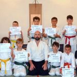 Fotóalbum: Aikido gyermek kyu vizsga – alsós iskolás csoport – 2025. június 13. – Tada Ima Aikido Dojo, Esztergom–Szentgyörgymező