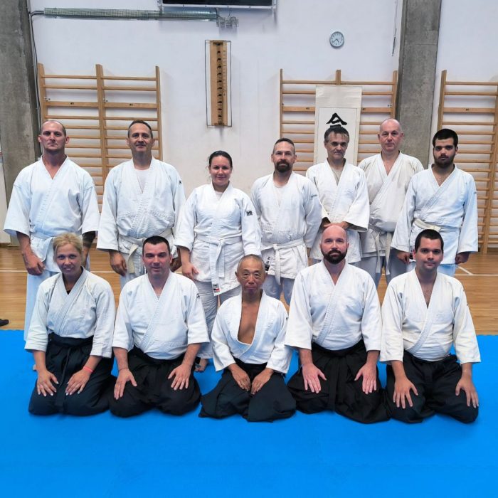 MKDE országos aikido edzőtábor – közös edzés japán mesterrel
