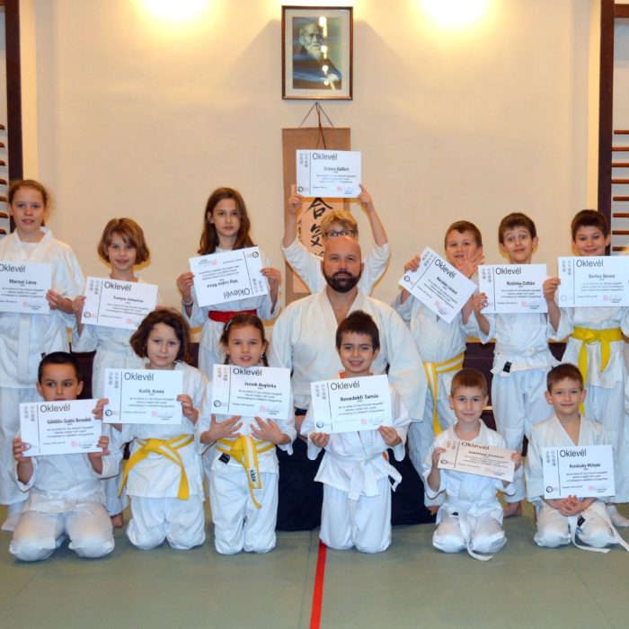 Gyermek aikido vizsga – a Tada Ima Aikido Dojóban (Esztergom–Szentgyörgymező)
